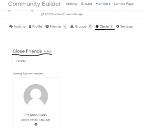 How to use BuddyPress User Circles plugin with Community Builder