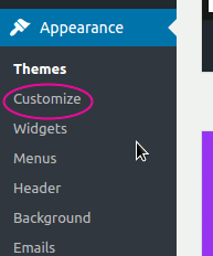wordpress-theme-admin-customize-menu