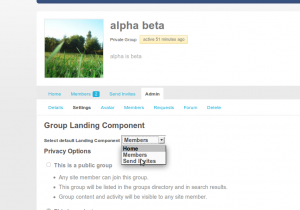 BuddyPress Default Group Tab GPL