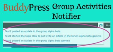 BuddyPress Group Activities Notifier