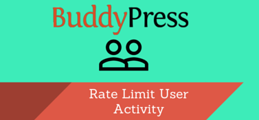 BuddyPress Rate Limit User Activity