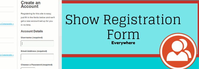Show BuddyPress User Registration form everywhere on your BuddyPress site