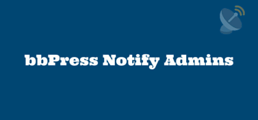 bbPress Notify Admins