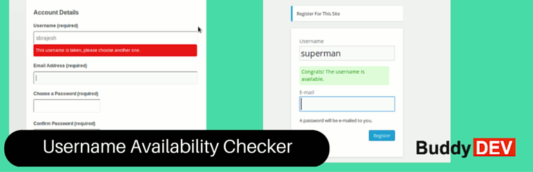 BuddyDev Username Availability Checker plugin got superpowers