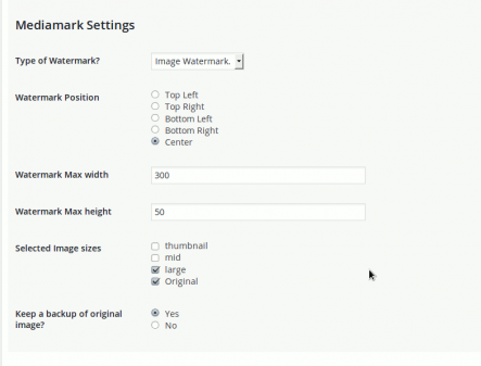 General settings