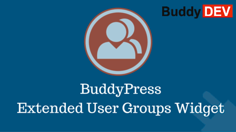 BuddyPress Extended User Groups Widget