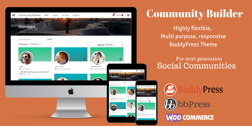 Introducing BuddyPress Community Builder Theme