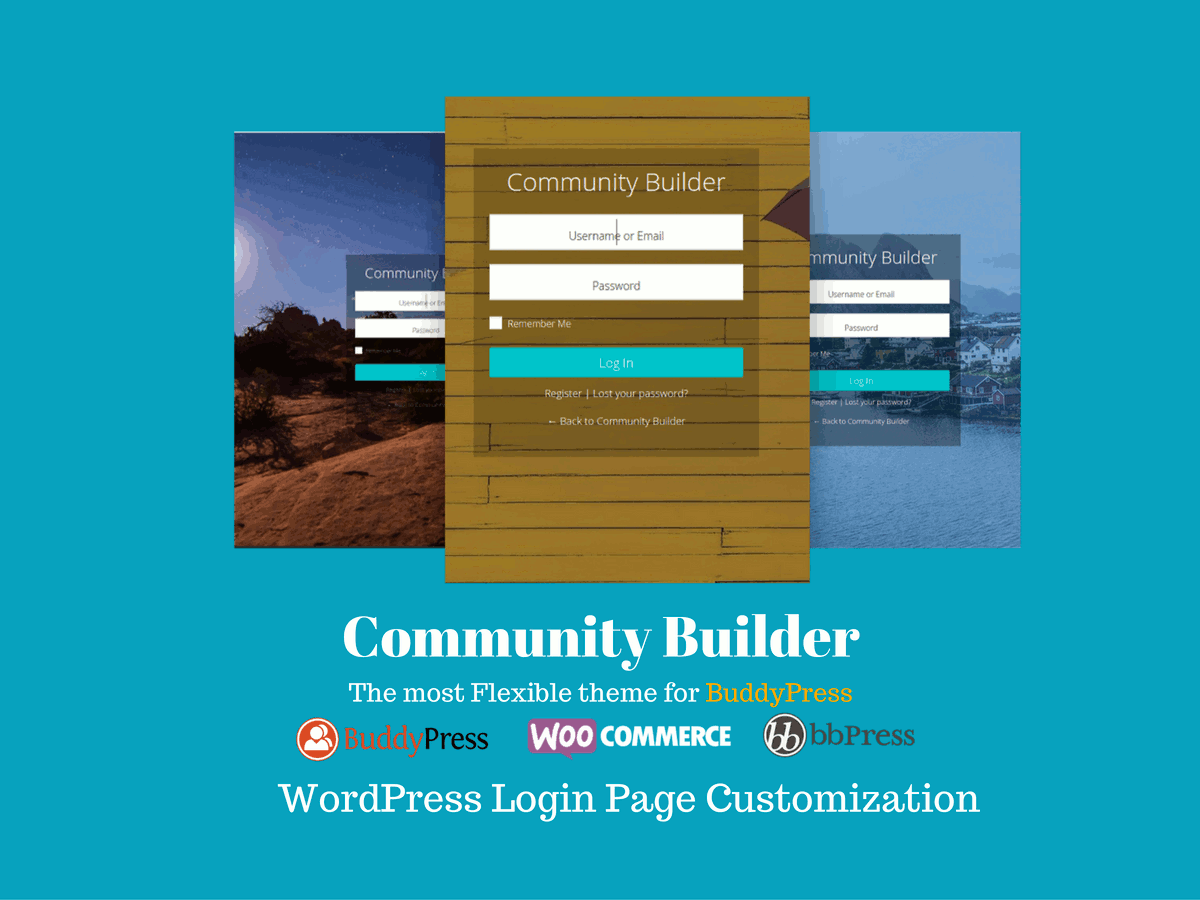Creating a stunning WordPress Login Page with Community Builder Theme
